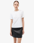 ST. AGNI LEATHER MINI SKIRT