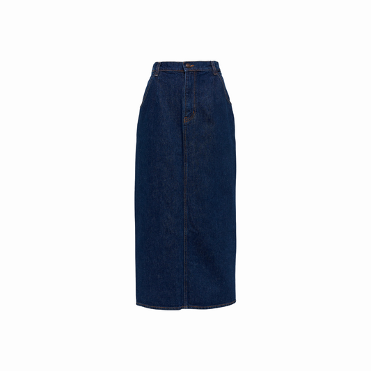 MAGDA BUTRYM LONG NAVY SKIRT