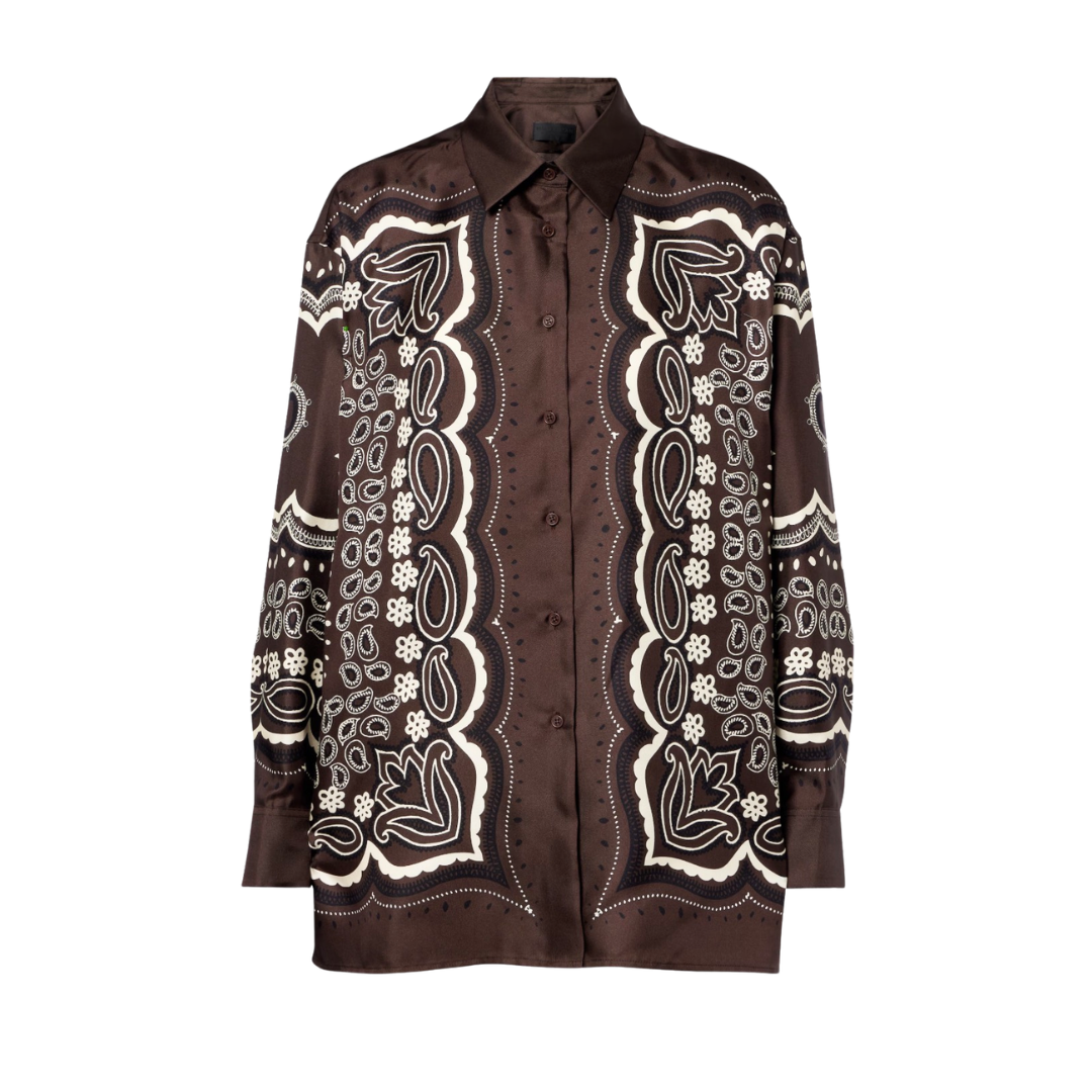 NILI LOTAN ALFIE SILK SHIRT