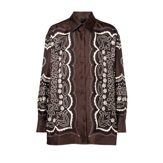 NILI LOTAN ALFIE SILK SHIRT