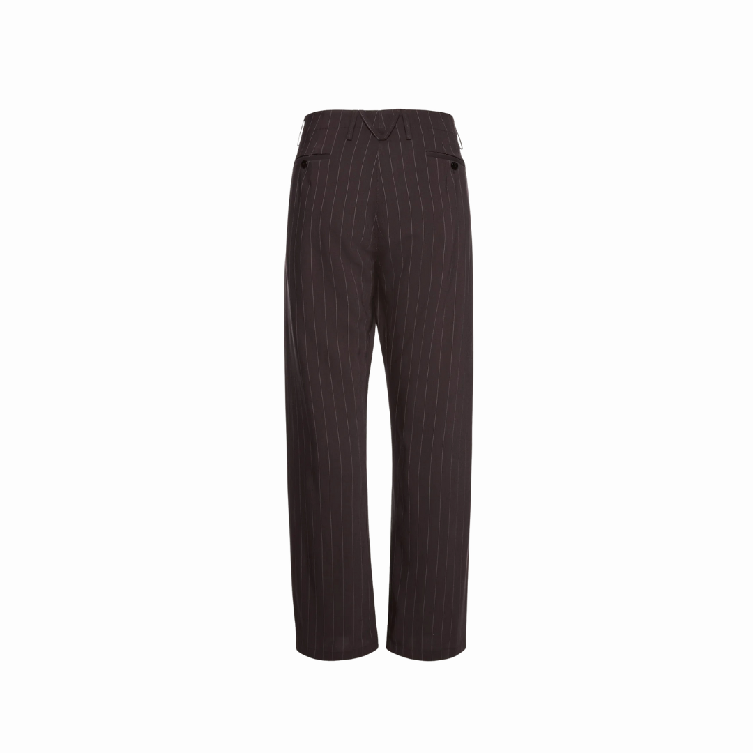 MAGDA BUTRYM PANTS 01 BROWN STRIPES