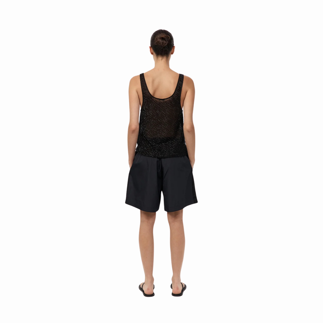ST AGNI GLASS BEADED MESH TOP