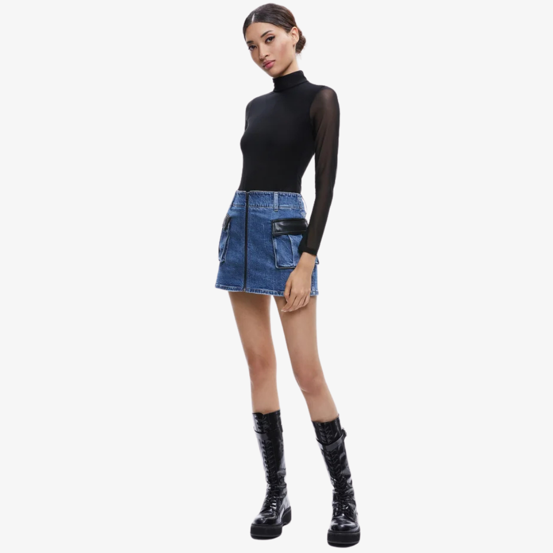 ALICE AND OLIVIA RAHMI MINI SKIRT