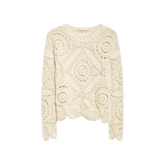 ULLA JOHNSON EUGNIE CROCHET TOP