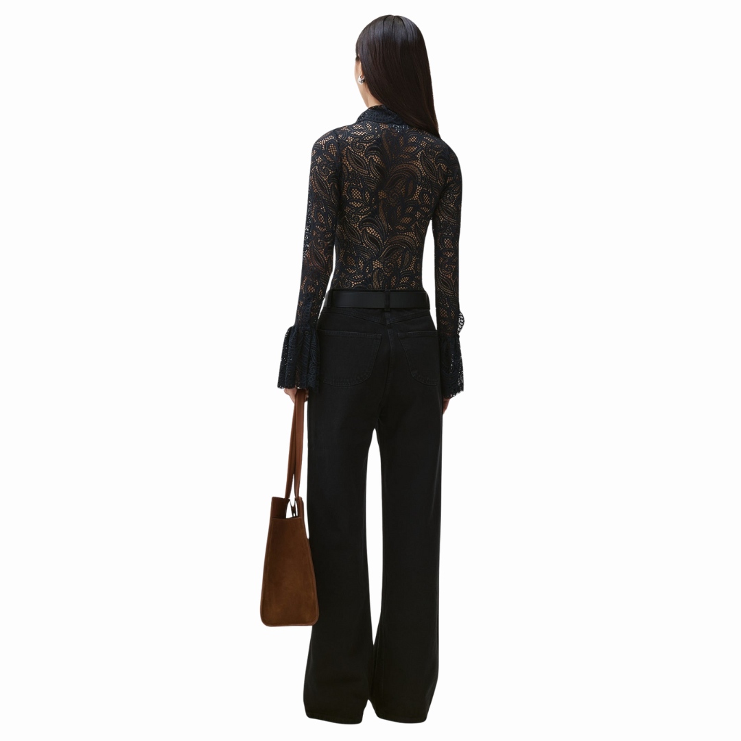 BEAUFILLE STRECH LACE BLOUSE