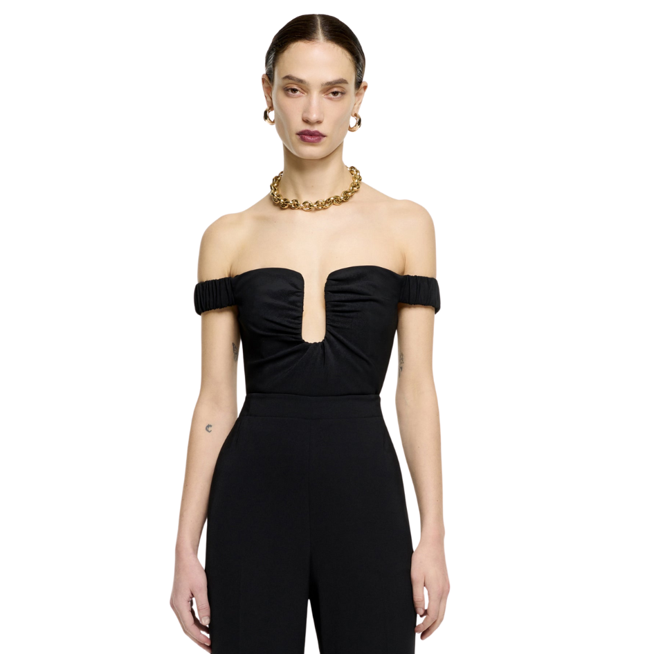 ROLAND MOURET CADY OFF SHOULDER TOP