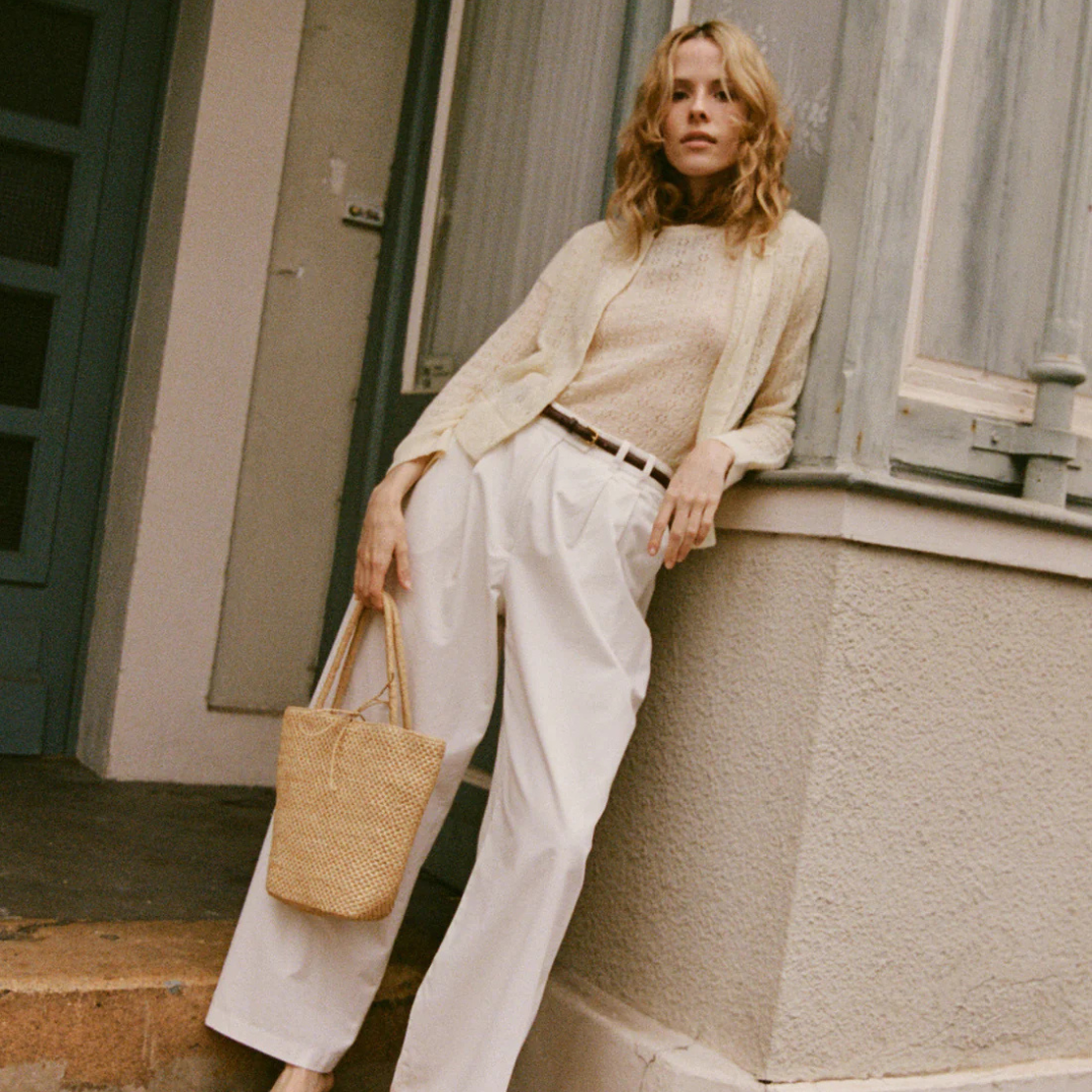 DOEN POINTELLE CARDIGAN