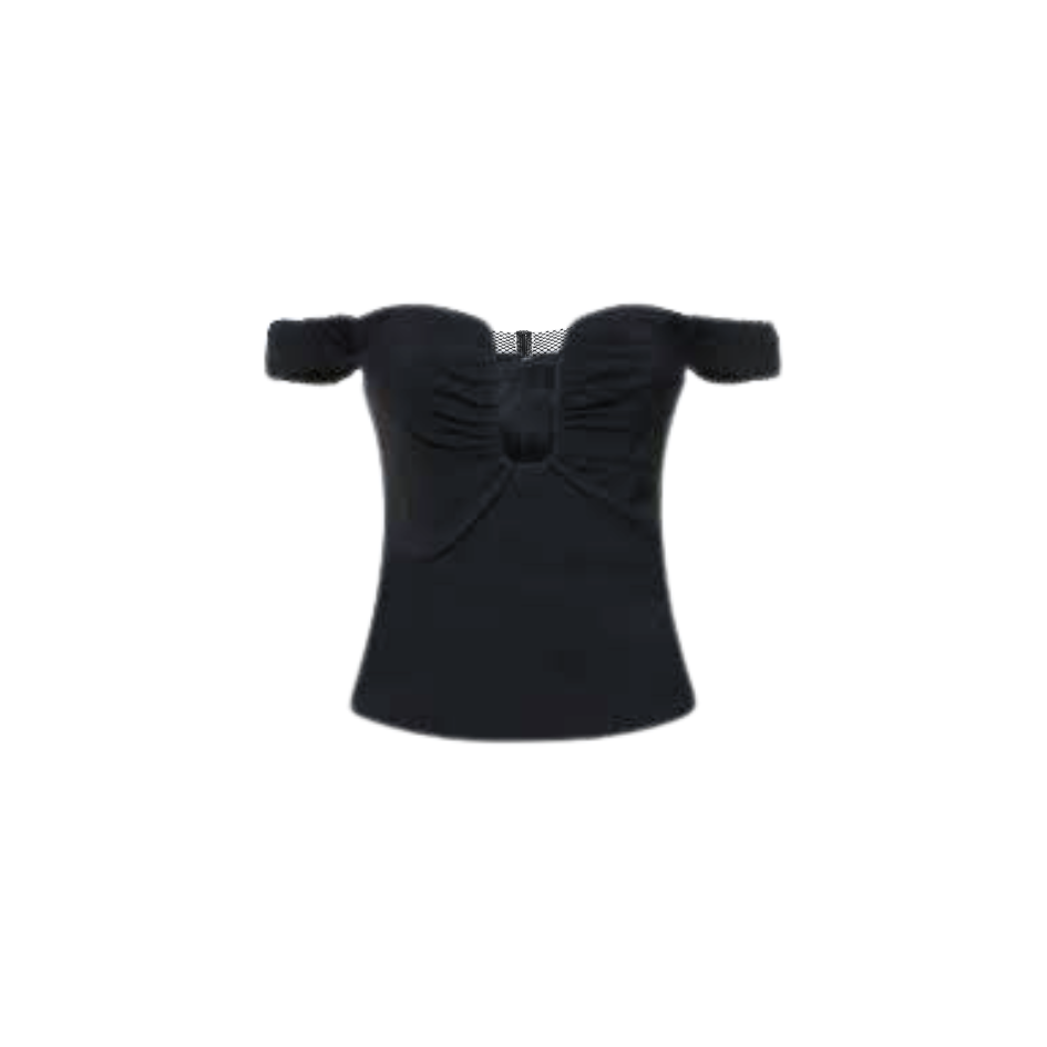 ROLAND MOURET CADY OFF SHOULDER TOP