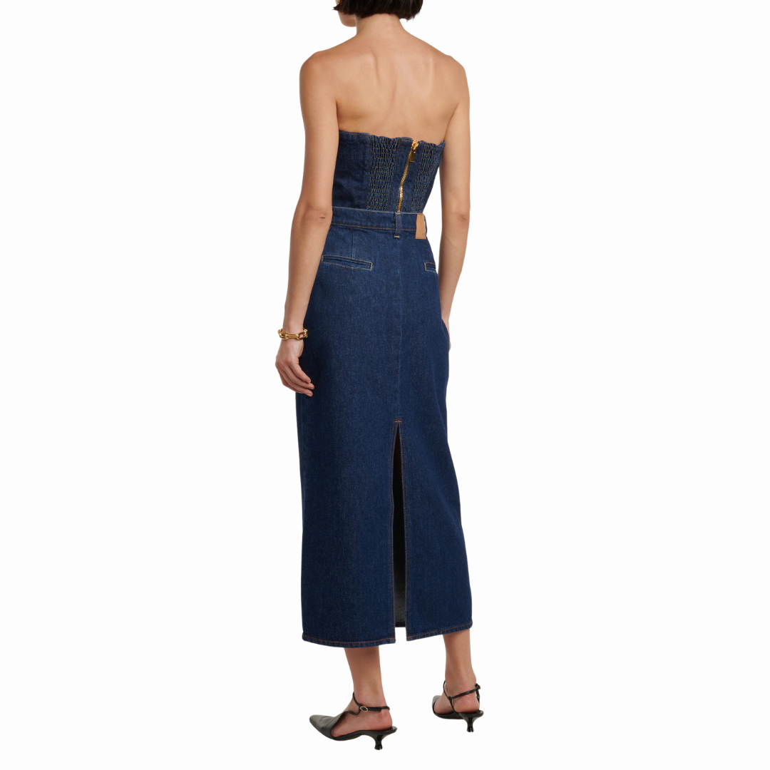 MAGDA BUTRYM LONG NAVY SKIRT