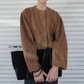 ST AGNI SUEDE COCOON BOMBER