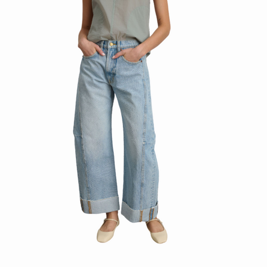 B SIDES RELAXED CUFF LASSO JAC WASH