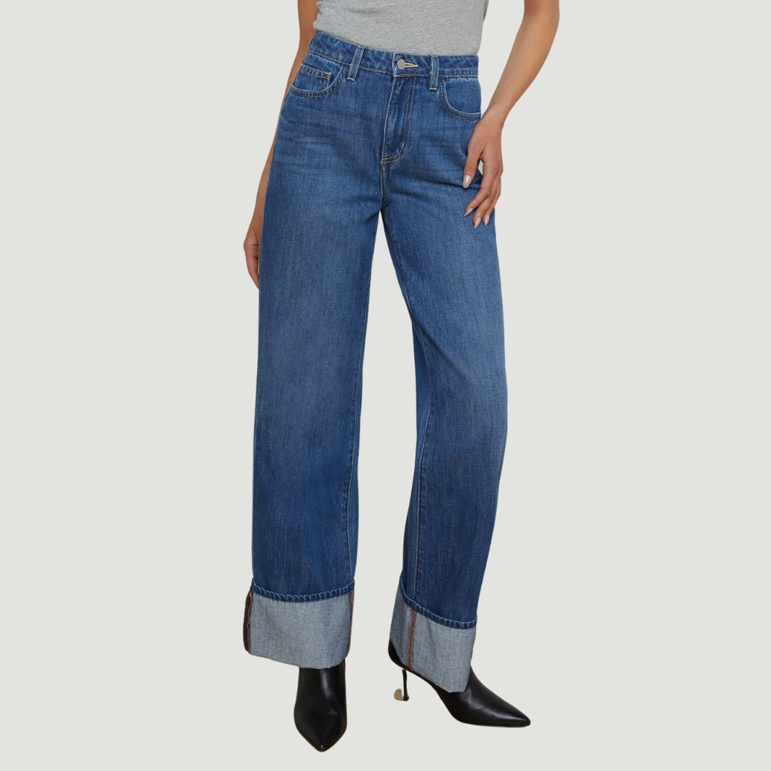 L'AGENCE MILEY LEG CUFF JEANS