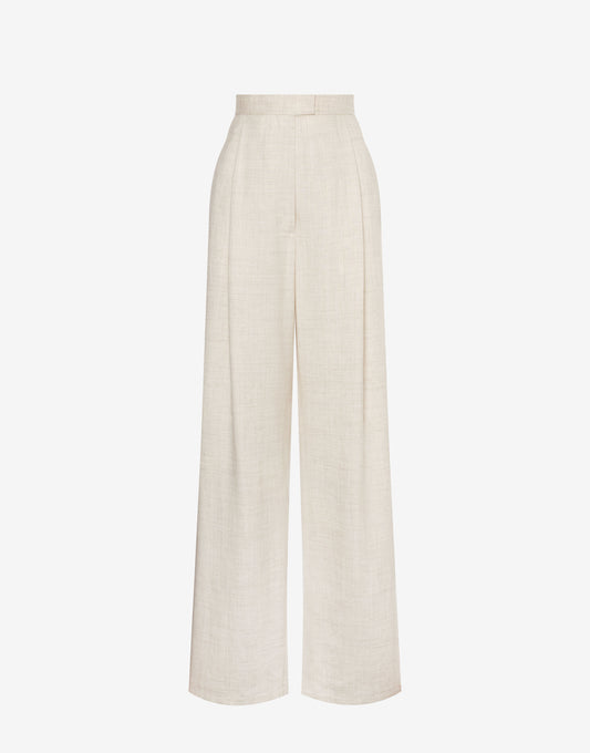 PHILOSOPHY WIDE LINEN PANTS