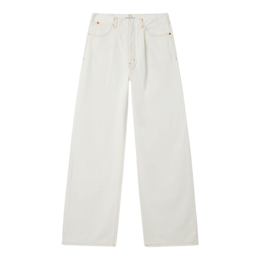 SLVRLAKE TAYLOR WHITE WIDE PLEAT