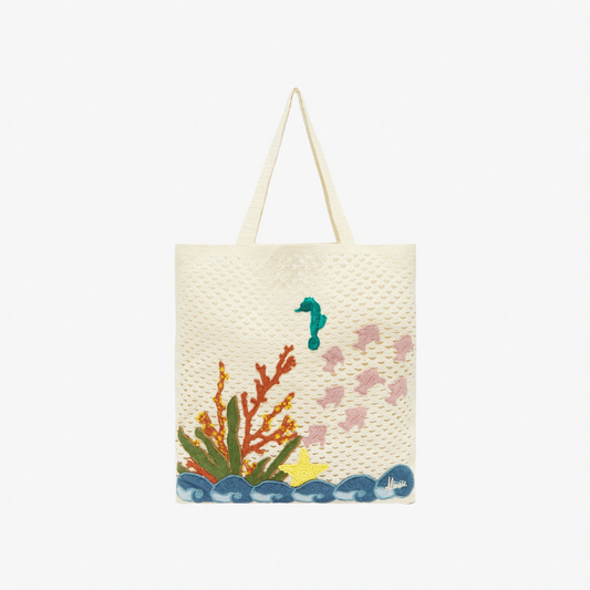 ALEMAIS SPLASH CROCHET TOTE