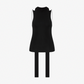 ST AGNI SS25-207BLK KNIT SCARF TOP