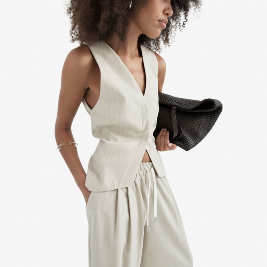 ST AGNI S251LAT PINSTRIPES VEST