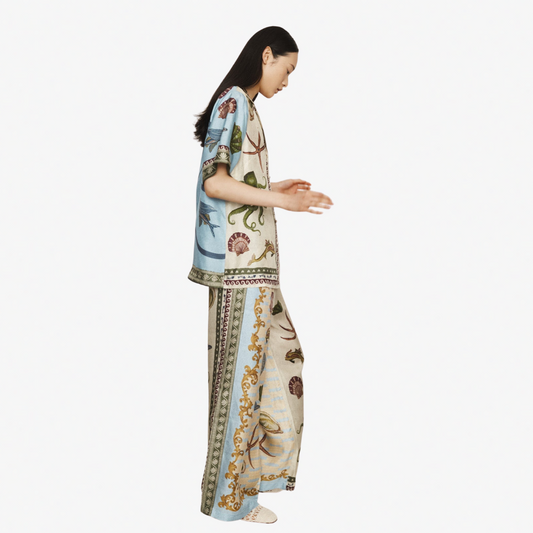 ALEMAIS BATH HOUSE SILK PANT