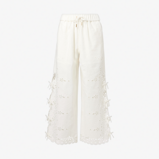 SELF PORTRAIT 128PA EMBROIDER PANTS