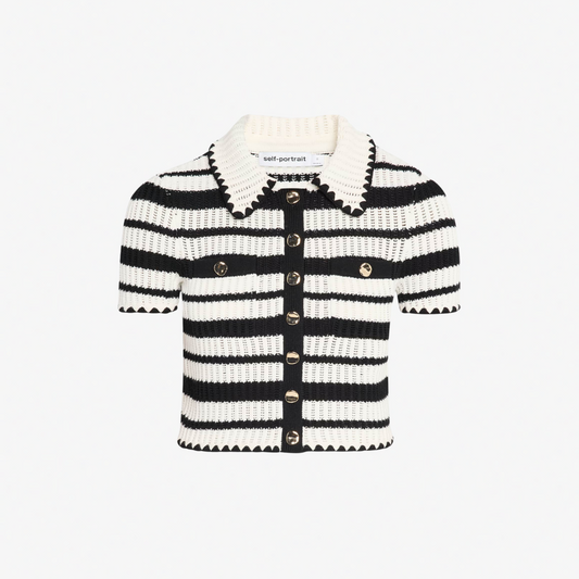 SELF PORTRAIT 126T STRIPED TOP