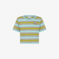 ALEMAIS ROSANNA CROPPED STRIPE TEE