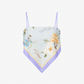SELF PORTRAIT 142T FLORAL LINEN TOP