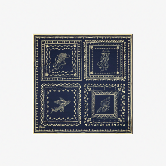 ALEMAIS OCEANE SILK SCARF