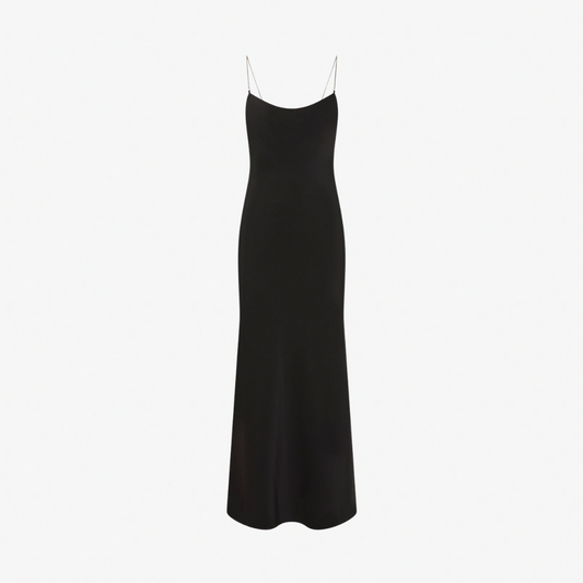 ST AGNI S25 910BLK CHAIN SLIP DRESS