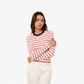 SOLID AND STRIPED DORA TOP