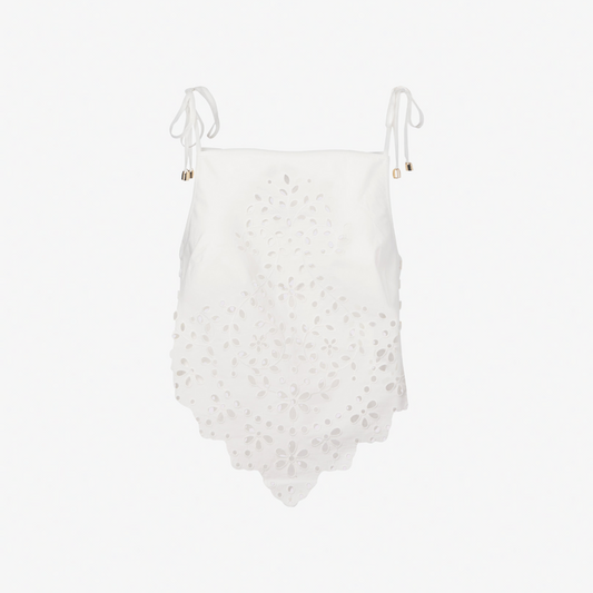 SELF PORTRAIT 128T EMBROIDED TOP