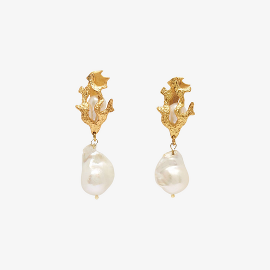 ALEMAIS CURIO PEARL DROP EARRING