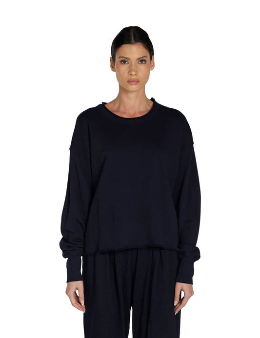 LES TIEN RILEY CROP NECK