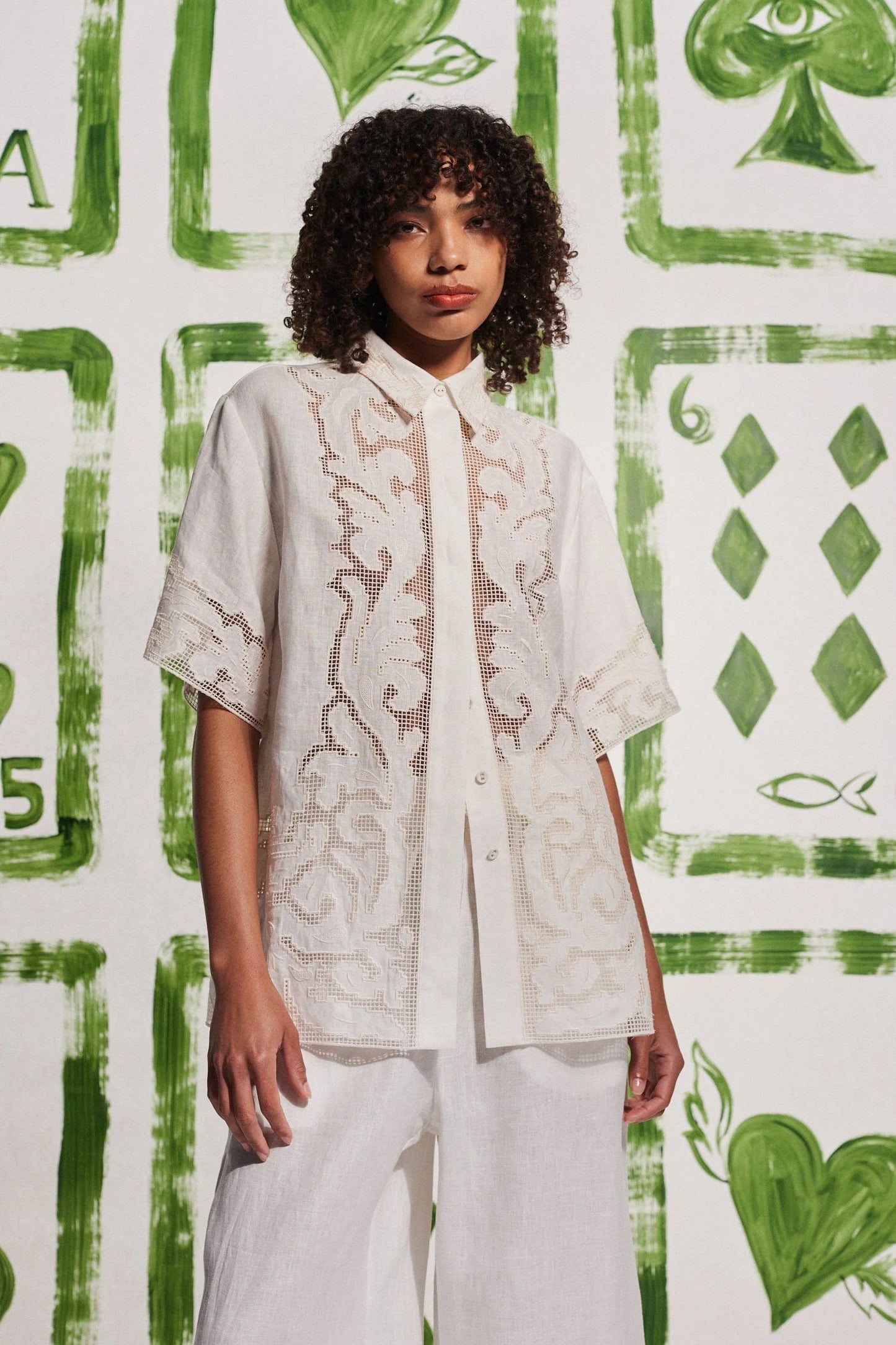 ALEMAIS PEGASUS EMBROIDERED SHIRT