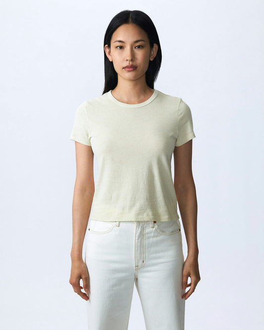 SLVRLAKE BABY TEE OYSTER